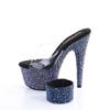 Pleaser - BEJEWELED712MS Ankle strap sandal - Black/Multicolours Product image